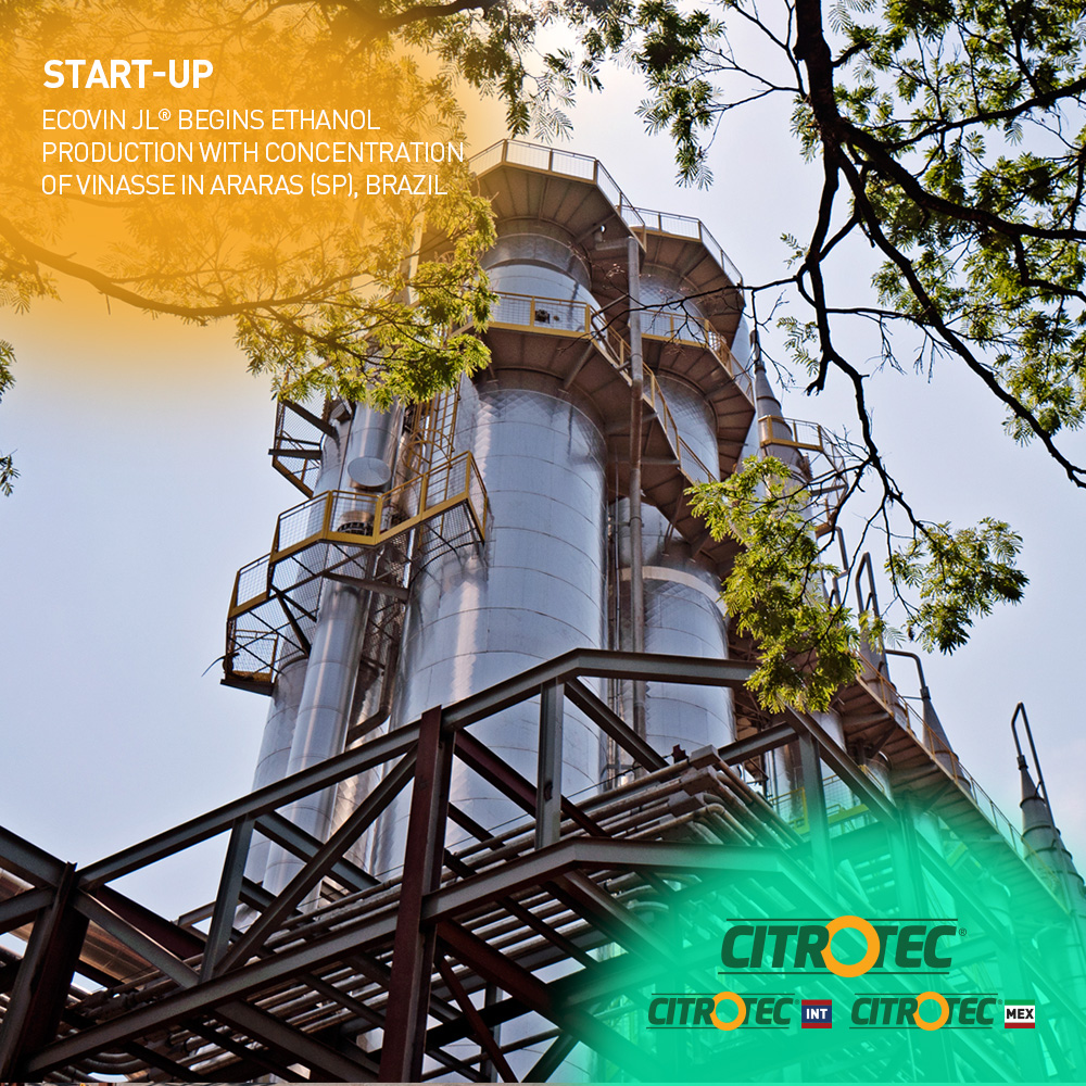 Citrotec® - Start-up Concentração de Vinhaça Araras